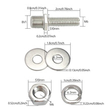 Load image into Gallery viewer, 1PC CNC M6 Motorcycle License Plate Screw Cover Shell Holes Plate Scooter Accessories Diamond Crown for Electric Motorcycle Part

