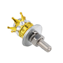 Load image into Gallery viewer, 1PC CNC M6 Motorcycle License Plate Screw Cover Shell Holes Plate Scooter Accessories Diamond Crown for Electric Motorcycle Part
