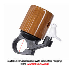 Load image into Gallery viewer, Woodpecker Bike Bell High Decibel Safety Warning Copper Bell for 22.2-28mm Handlebar Cycling Safety Accessories
