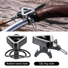 Load image into Gallery viewer, Bicycle Aluminum Alloy Triangle Bell Lightweight High-Decibel Safety Warning Horn Rubber Band/Clip Ring Fixed Cycling Supplies

