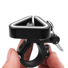 Load image into Gallery viewer, Bicycle Aluminum Alloy Triangle Bell Lightweight High-Decibel Safety Warning Horn Rubber Band/Clip Ring Fixed Cycling Supplies
