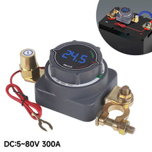 Load image into Gallery viewer, 12/24V 300A Digital Display Battery Disconnect Switch High Current Rotary Knob for Car Truck Yacht Power Protection Safety Cut Off Device
