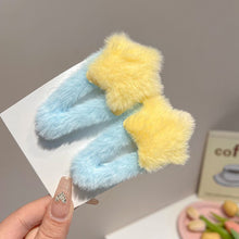 Load image into Gallery viewer, Plush Star Y2K Star Mini Star Hairpin Sweet Child Handmade Cute BB Pins Hairpin Headwear Hair Accessories Women Girls
