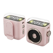 Load image into Gallery viewer, Magnetic Wireless Bluetooth Speaker Sleep Night Light with Back Clip Retro Desktop Clock
