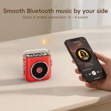 Load image into Gallery viewer, Magnetic Wireless Bluetooth Speaker Sleep Night Light with Back Clip Retro Desktop Clock

