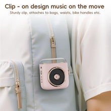 Load image into Gallery viewer, Magnetic Wireless Bluetooth Speaker Sleep Night Light with Back Clip Retro Desktop Clock
