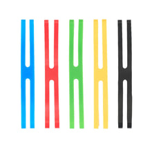 Load image into Gallery viewer, 10PCS 19.5/12.3CM H-Shaped Silicone Straps Outdoor Camping Tableware High Elasticity Tying Bands
