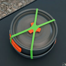 Load image into Gallery viewer, 10PCS 19.5/12.3CM H-Shaped Silicone Straps Outdoor Camping Tableware High Elasticity Tying Bands
