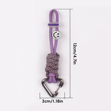 Load image into Gallery viewer, Multi-purpose 7-Core Paracord Lanyard with Hook Handwoven Strap for Outdoor Bags Water Bottles Earphones
