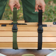 Load image into Gallery viewer, 1PC 135*2.5CM Outdoor Camping Adjustable Handle Strap Double Insurance Buckle Belt for Luggage Camping Hiking Supplies
