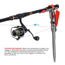 Load image into Gallery viewer, Foldable Automatic Fishing Rod Holder Sea Pole Stainless Steel Spring Ground Spike Fishing Equipment
