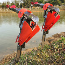 Load image into Gallery viewer, Foldable Automatic Fishing Rod Holder Sea Pole Stainless Steel Spring Ground Spike Fishing Equipment
