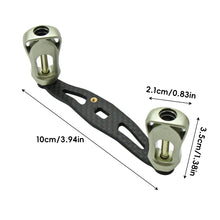 Load image into Gallery viewer, Carbon Fiber Baitcasting Reel Handle Lightweight Electroplated Hollow Knob Handlebar Fishing Reel Modification Supplies
