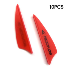 Load image into Gallery viewer, 10PCS 1.75-Inch High-Elastic Plastic Shield Archery Vanes Enhanced Flight Stability Trajectory Correction Bow Arrow Accessories

