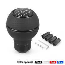 Load image into Gallery viewer, 5 Speed Car Gear Shift Knob Cover Shift Lever Gear Level Knob Shift Head Leather＆Aluminium For M8 M10 M11 M12
