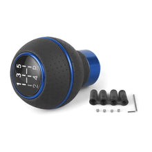 Load image into Gallery viewer, 5 Speed Car Gear Shift Knob Cover Shift Lever Gear Level Knob Shift Head Leather＆Aluminium For M8 M10 M11 M12
