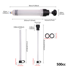 Load image into Gallery viewer, 200cc 500cc Car Fluid Extractors Pumps Oil Change Syringes With Hose Manual Fuels Suction &amp; Filler Fluid Automotive Oil Change Evacuator
