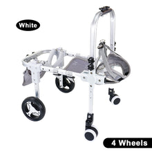 Load image into Gallery viewer, 2-Wheel/4-Wheel Pet Dog Wheelchair Fully Adjustable Rear Wheelchairs for Hind Limb Paralyzed Pet Handicapped Hind Legs Dogs Disabled Dog Cat Teddy Pet Bracket
