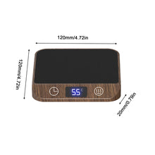 Load image into Gallery viewer, 45-70°C/113-158°F Cup Heater Mug Warmer 5 Gear Hot Tea Makers Heating Coaster Electric Hot Plate Thermostatic Coffee Heating Pad 110V/220V
