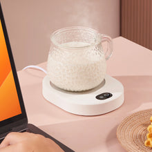 Load image into Gallery viewer, 55°C USB Electric Mug Mat Constant TemperatureIntelligent Warm Coaster for Coffee Milk Tea Office Home Office Desktop Cup Heater Gift
