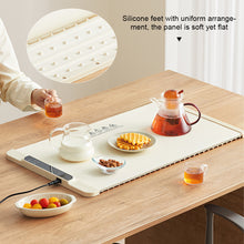 Load image into Gallery viewer, Electric Food Warmer Foldable Warming Tray Plate Warmer with 10 Temperature Levels 55°C-100°C Fast Heating Mat Warm Tray Winter Must
