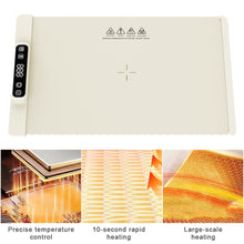 Load image into Gallery viewer, Electric Food Warmer Foldable Warming Tray Plate Warmer with 10 Temperature Levels 55°C-100°C Fast Heating Mat Warm Tray Winter Must
