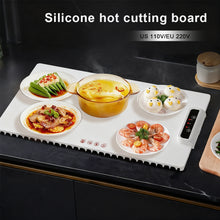 Load image into Gallery viewer, Electric Food Warmer Foldable Warming Tray Plate Warmer with 3 Temperature Levels 60°C-100°C Fast Heating Mat Warm Tray Winter Supplies
