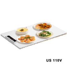 Load image into Gallery viewer, Electric Food Warmer Foldable Warming Tray Plate Warmer with 3 Temperature Levels 60°C-100°C Fast Heating Mat Warm Tray Winter Supplies
