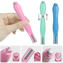 Load image into Gallery viewer, 3 in 1 Nail Magnet Tool 3D Love Heart Cat Eye Nail Magnet Double Line Moon Snake Pattern French Nail UV Magnetic Stick Manicure
