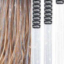 Load image into Gallery viewer, 1/6Pcs Colorful Long Straight Hair Pieces Synthetic Clip-in Hair Extensions Synthetic High Temperature Fiber Wig for Daily Use Party
