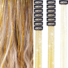 Load image into Gallery viewer, 1/6Pcs Colorful Long Straight Hair Pieces Synthetic Clip-in Hair Extensions Synthetic High Temperature Fiber Wig for Daily Use Party
