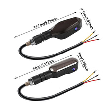 Load image into Gallery viewer, 2Pcs Motorcycle Projection Turn Signal Light Motorcycle LED Turn Signal Light Led Environment Turn Signal Light Highlight Warning Light
