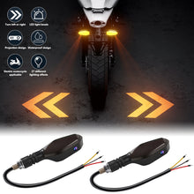 Load image into Gallery viewer, 2Pcs Motorcycle Projection Turn Signal Light Motorcycle LED Turn Signal Light Led Environment Turn Signal Light Highlight Warning Light

