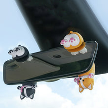 Load image into Gallery viewer, Car Rearview Mirror Shaking Head Puppy Pendant Air Freshener Aromatherapy Mini Cute Decoration Car Accessories Interior Perfume

