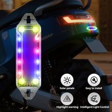 Load image into Gallery viewer, Solar Powered Car Warning Light LED Flashlight Indicator In-Night Caution Strobe Warning Light Running Lamp Clear For Motorcycle E-Bike
