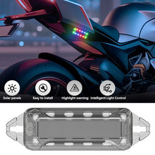 Load image into Gallery viewer, Solar Powered Car Warning Light LED Flashlight Indicator In-Night Caution Strobe Warning Light Running Lamp Clear For Motorcycle E-Bike
