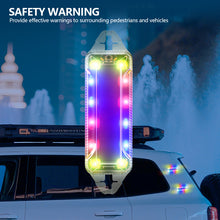 Load image into Gallery viewer, Solar Powered Car Warning Light LED Flashlight Indicator In-Night Caution Strobe Warning Light Running Lamp Clear For Motorcycle E-Bike
