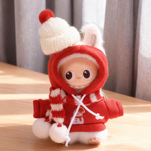 Load image into Gallery viewer, For Labubu 4.0 Clothes Christmas Snowman-Themed Hoodie Set Mini Plush Doll Clothing Fashion Doll Accessories Gift
