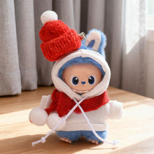 Load image into Gallery viewer, For Labubu 4.0 Clothes Christmas Snowman-Themed Hoodie Set Mini Plush Doll Clothing Fashion Doll Accessories Gift
