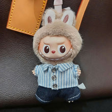 Load image into Gallery viewer, For Labubu 4.0 Clothes Sweet Pin Bow Dress with Pearl Headpiece Set Mini Plush Doll Clothing Fashion Doll Accessories Gift
