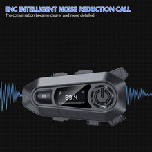 Load image into Gallery viewer, Bluetooth 5.3 Digital Display Motorcycle Helmet Bluetooth Headset Wireless Hands-free Calling &amp; Music Player FM IPX5 Waterproof Intercom Communication System
