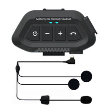 Load image into Gallery viewer, Bluetooth 5.3 Motorcycle Helmet Bluetooth Headset Wireless Hands-free Calling &amp; Music Player IP67 Waterproof Intercom Communication System
