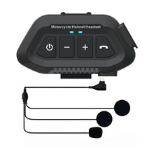 Load image into Gallery viewer, Bluetooth 5.3 Motorcycle Helmet Bluetooth Headset Wireless Hands-free Calling &amp; Music Player IP67 Waterproof Intercom Communication System
