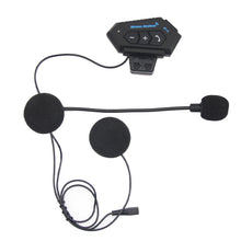 Load image into Gallery viewer, Motorcycle Helmet Bluetooth Headset Wireless Hands-free Calling &amp; Music Player Bluetooth V4.0+EDR Waterproof Intercom Communication System for Riding
