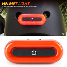 Load image into Gallery viewer, Rechargeable Motorcycle Helmet Safety Light with LED Strobe Multi-use Warning Light for Motorcycle Bicycle Cycling Taillight
