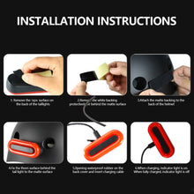 Load image into Gallery viewer, Rechargeable Motorcycle Helmet Safety Light with LED Strobe Multi-use Warning Light for Motorcycle Bicycle Cycling Taillight
