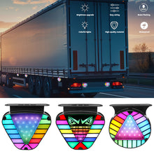Load image into Gallery viewer, Car Truck Colorful Brake Signal Lamp Triangle Sporty LED Rear Fog Light Tail Third Brake Lamp Tail Stop Strobe Light LED Light
