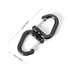 Load image into Gallery viewer, 360 Degree Backpacks Carabiner with Swivels Portable S Shape Chain Hook Camping Double Hook Backpacks Buckles Camping Accessory
