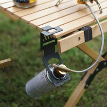 Load image into Gallery viewer, Multi-purpose Outdoor Hang Gas Canister Hook Gas Tank Hook With Hanging Plate Bottle Opener Camping Table Gas Stove Tank Hook
