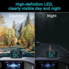 Load image into Gallery viewer, Car HUD Speed Meter Head Display Digital GPS Speedometer KMH MPH Dispaly Plug and Play with Installation Bracket for Vehicle Truck Motorcycle Auto Part Accessories
